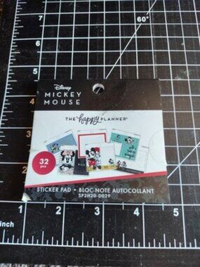 Happy Planner DISNEY Mickey Mouse Mini Sticker Pad 32 pcs.- NEW